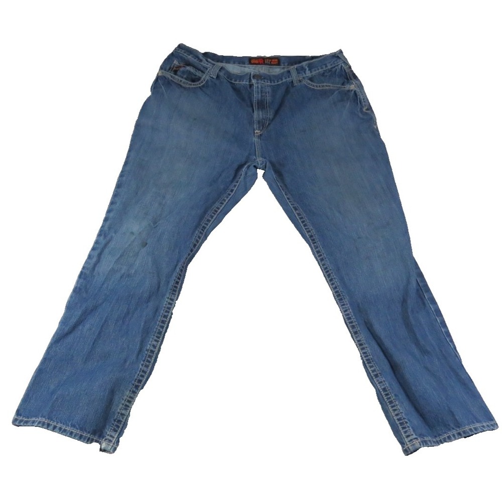 Ariat Work FR M4 Bootcut Jeans Mens 44x34 Blue Flame Resistant Low Rise Pants FR
